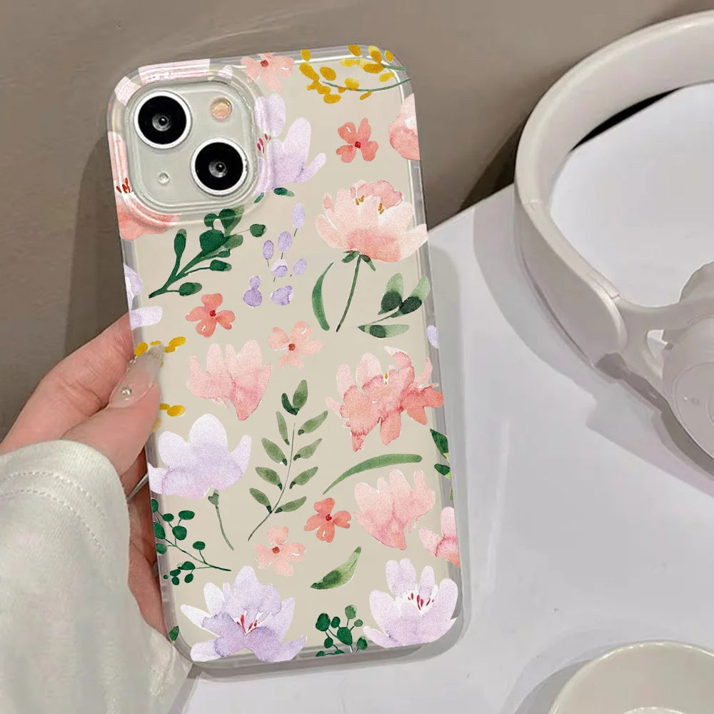 Transparent Matte Cases For iPhone 17 Case iPhone 16 Pro Max 17 Air 15 14 12 11 13 Pro Fundas Shockproof Cover Soft Phone Bumper