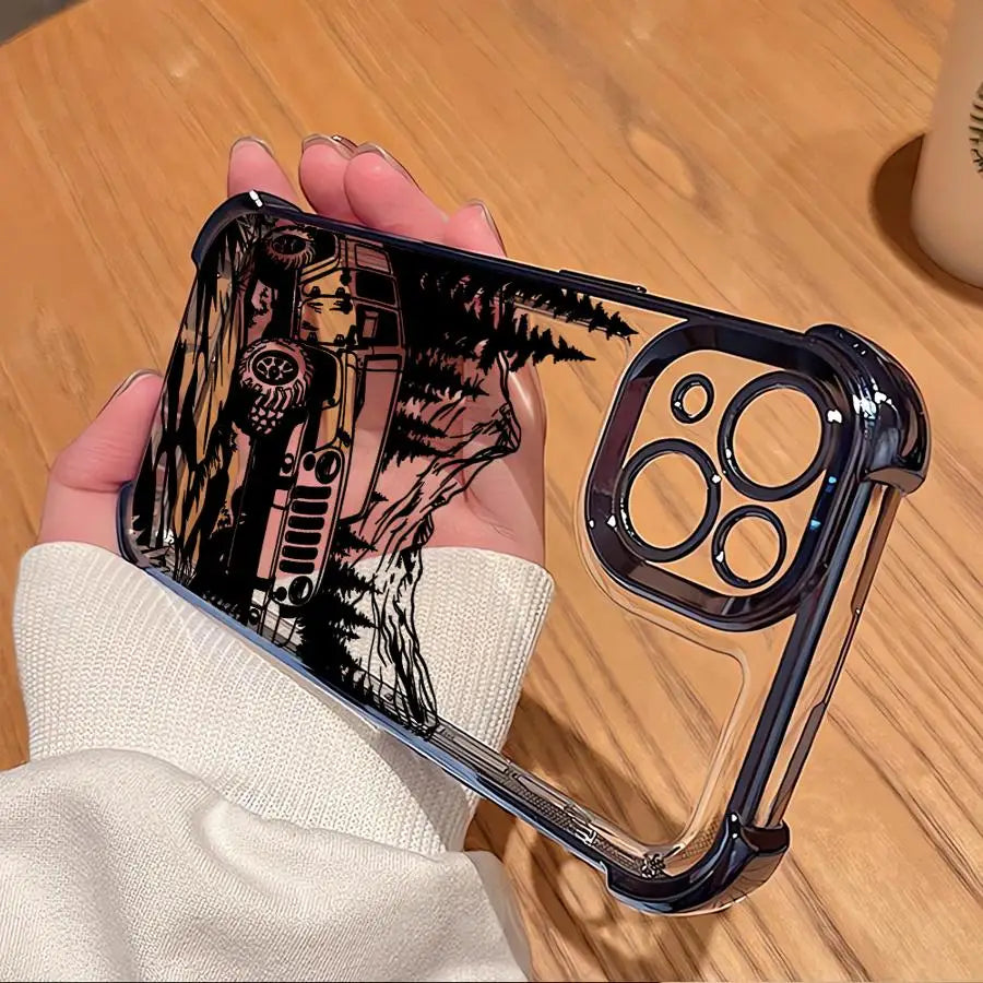 Mountains Phone Case for iPhone 16 14 Pro 16Plus XS MAX 11 13 12 XR 11Pro 15Pro Max 15 Clear Cover