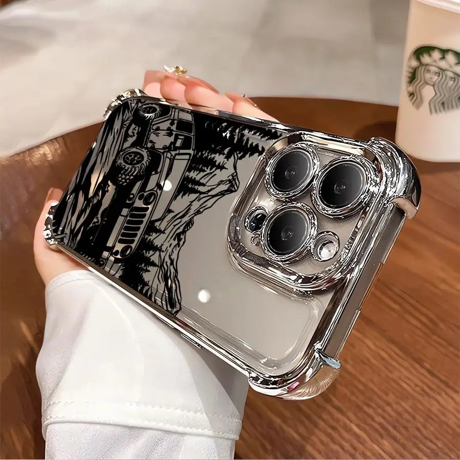 Mountains Phone Case for iPhone 16 14 Pro 16Plus XS MAX 11 13 12 XR 11Pro 15Pro Max 15 Clear Cover