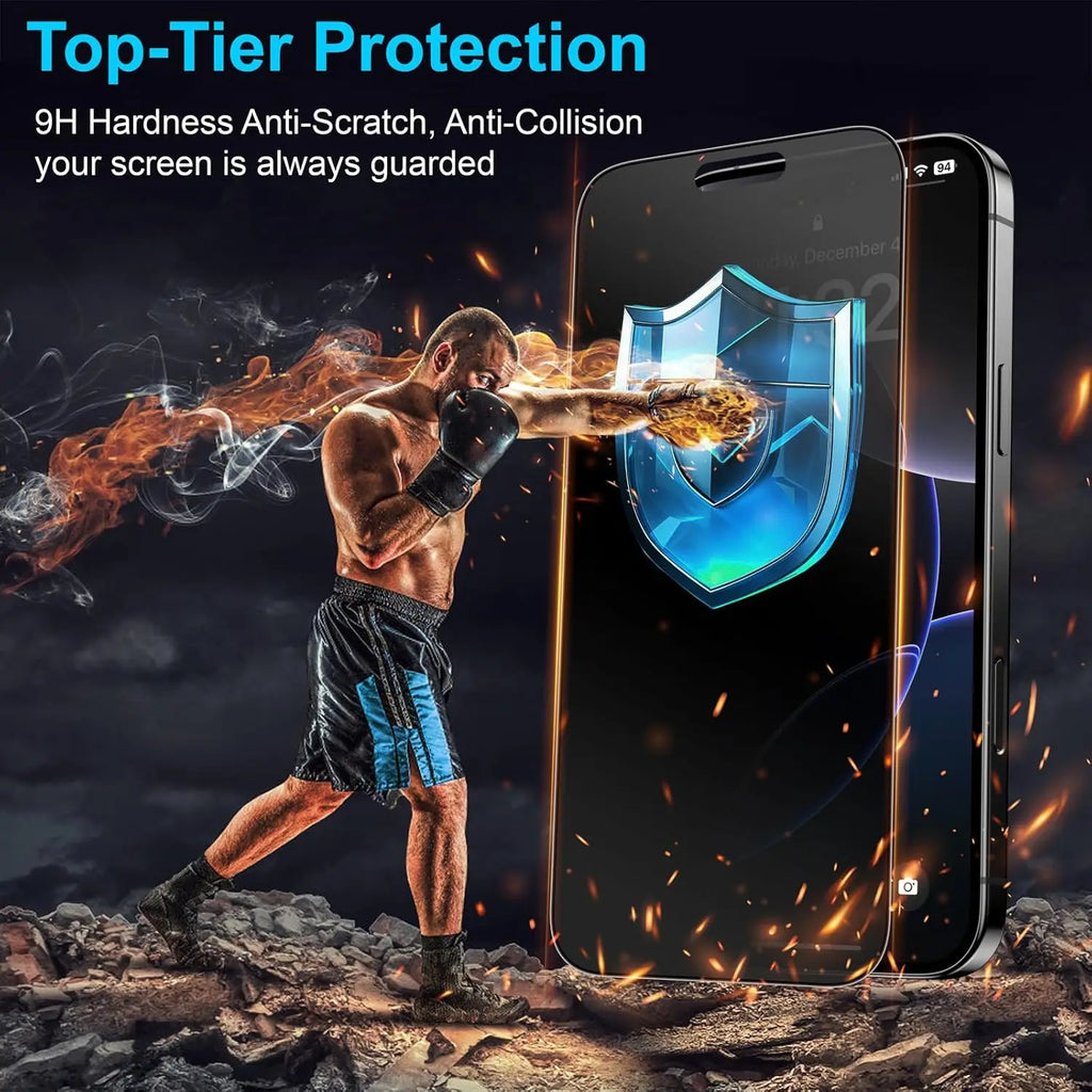 3pcs Full Cover Matte Privacy Screen Protector For iPhone 16 Pro Max 15 14 13 12 11 16e Plus Mini X XR XS Max Anti-Peeping Glass