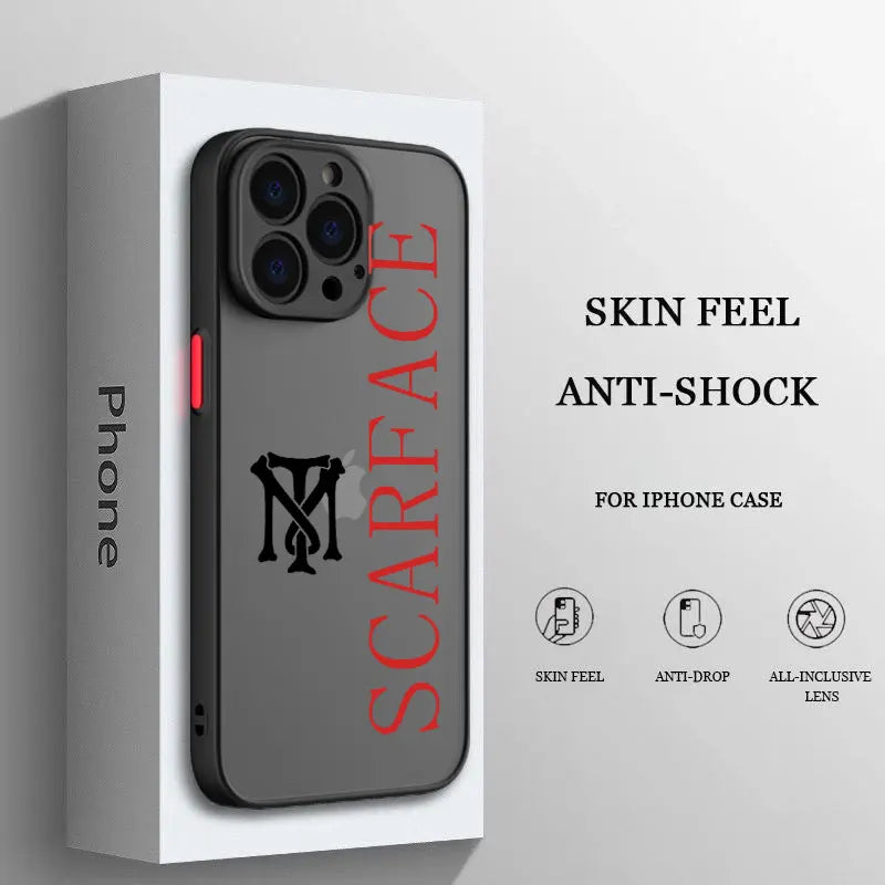 Movie Scarface Phone Case For iPhone 16 15 14 13 12 11 Pro Max X XR XS 7 8 Plus Mini SE Matte Transparent Cover