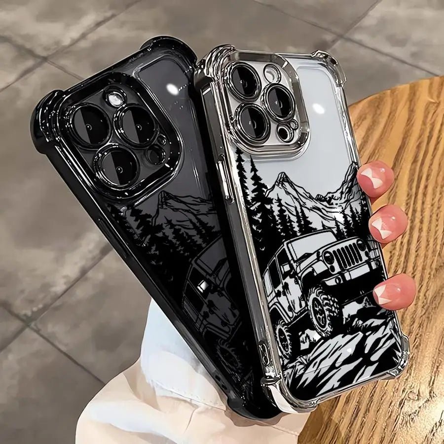 Mountains Phone Case for iPhone 16 14 Pro 16Plus XS MAX 11 13 12 XR 11Pro 15Pro Max 15 Clear Cover