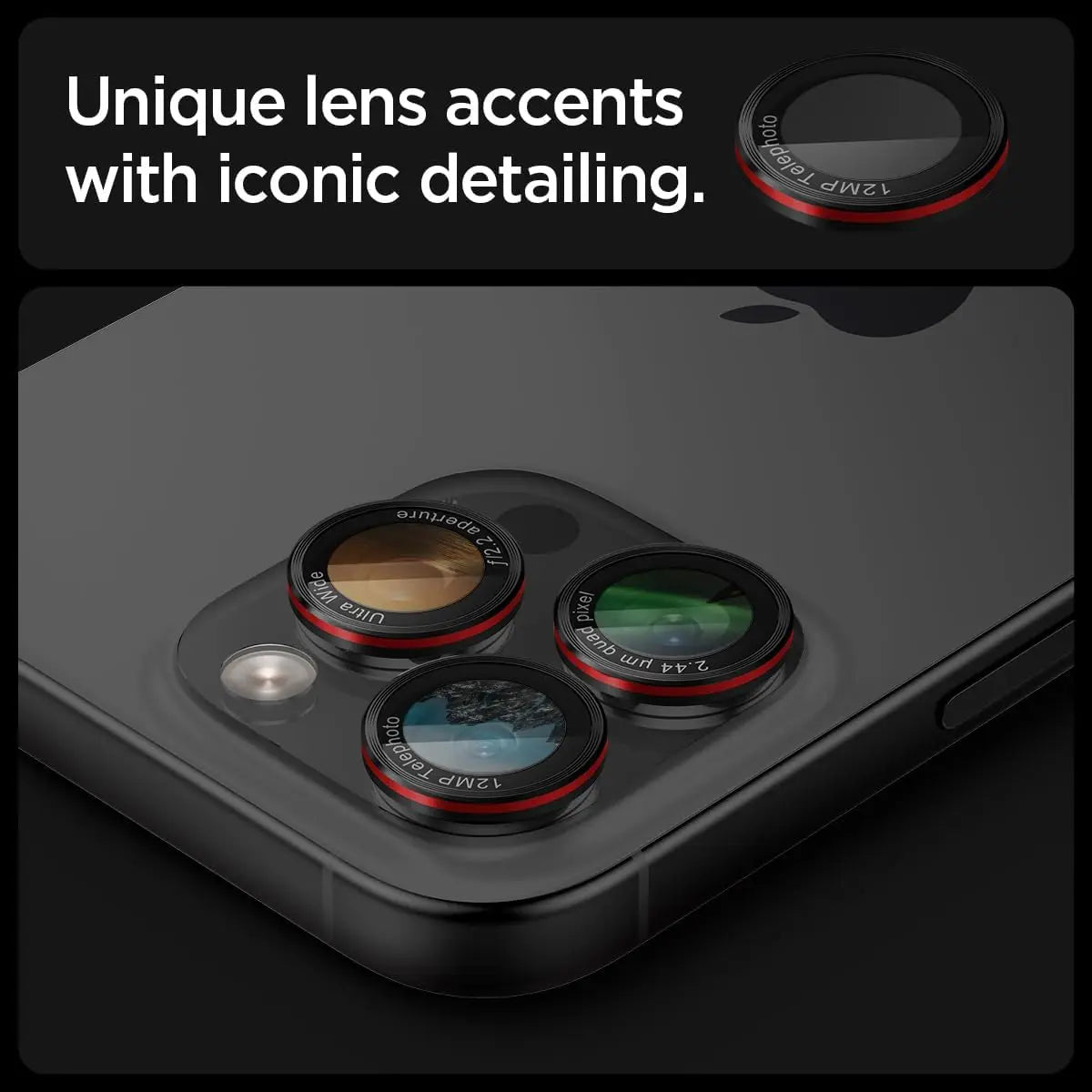 Camera Lens Protector Cover For iPhone 16e 16 E 15 Pro Max 14 Plus 13 Mini 12 11 iPhone16 Protection Phone Accessories Black Red