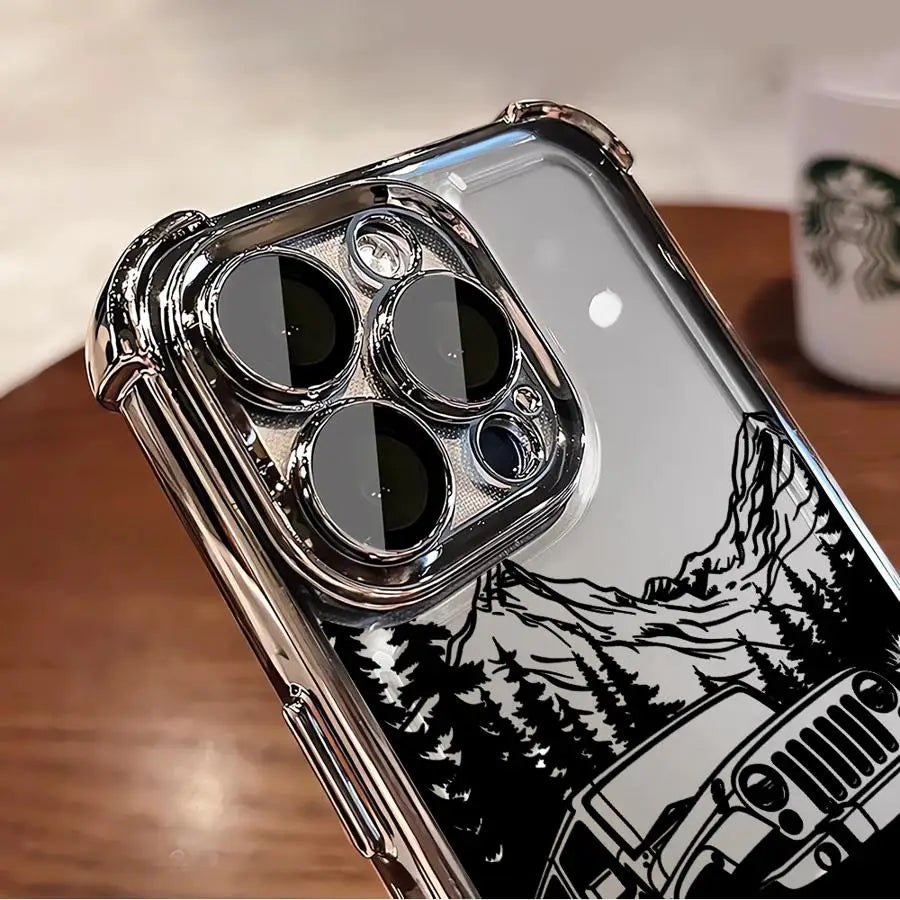 Mountains Phone Case for iPhone 16 14 Pro 16Plus XS MAX 11 13 12 XR 11Pro 15Pro Max 15 Clear Cover