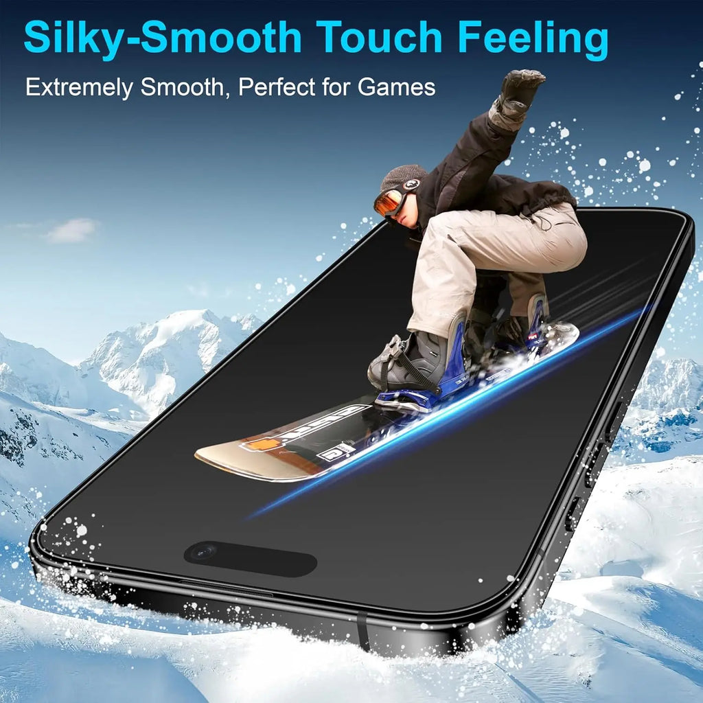 3pcs Full Cover Matte Privacy Screen Protector For iPhone 16 Pro Max 15 14 13 12 11 16e Plus Mini X XR XS Max Anti-Peeping Glass