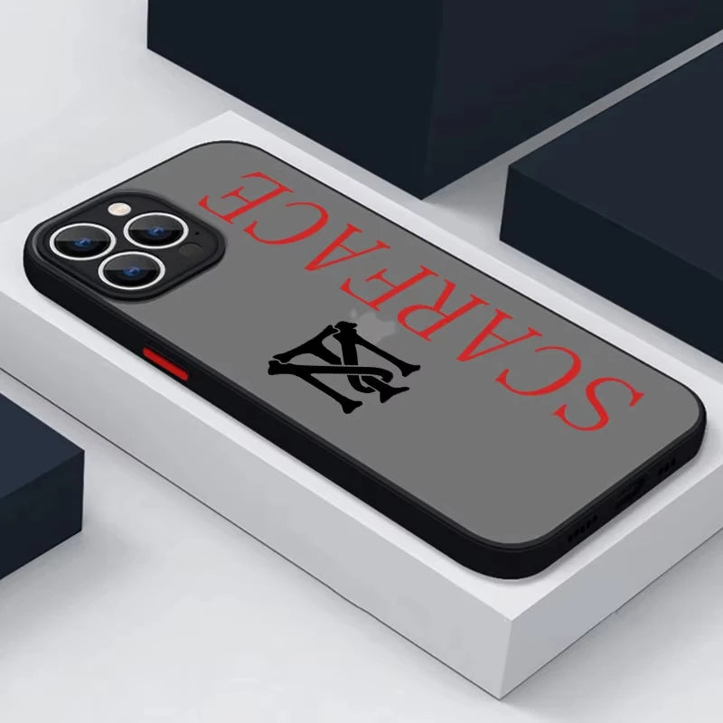 Movie Scarface Phone Case For iPhone 16 15 14 13 12 11 Pro Max X XR XS 7 8 Plus Mini SE Matte Transparent Cover