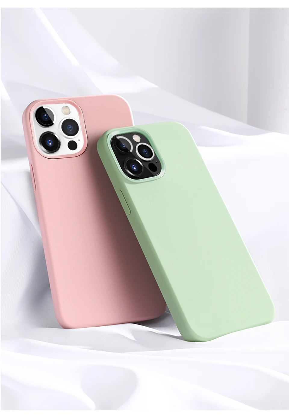 Original Liquid Silicone Case For iPhone 15 14 11 13 12 Pro Max Mini XR X XS 8 7 6 Plus Luxury Phone Cases Shockproof Soft Cover