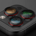 Camera Lens Protector Cover For iPhone 16e 16 E 15 Pro Max 14 Plus 13 Mini 12 11 iPhone16 Protection Phone Accessories Black Red