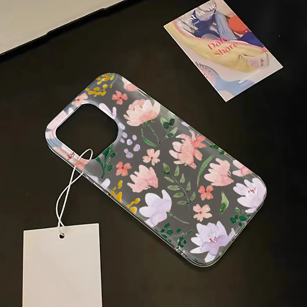 Transparent Matte Cases For iPhone 17 Case iPhone 16 Pro Max 17 Air 15 14 12 11 13 Pro Fundas Shockproof Cover Soft Phone Bumper